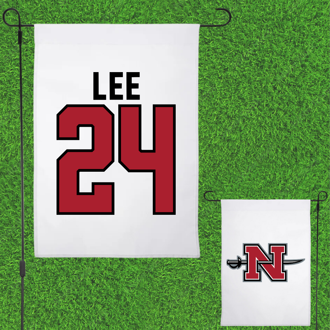Nicholls State University Football White Garden Flag - #24 Shane Lee