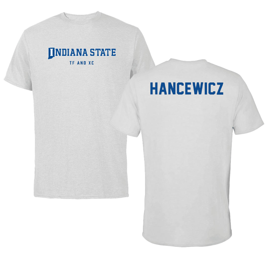 Indiana State University TF and XC Light Gray Performance Tee - Demme Hancewicz