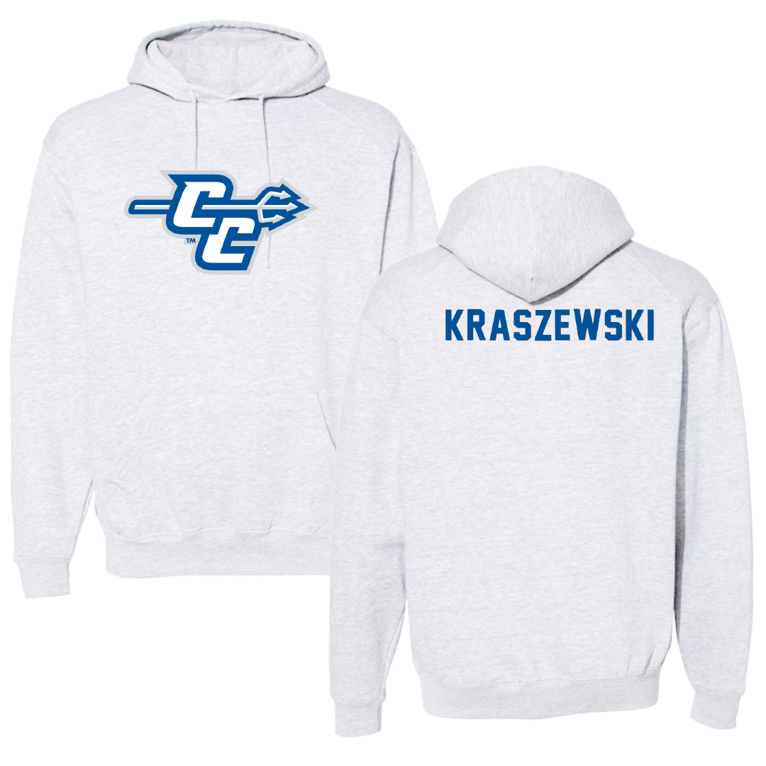 Central Connecticut State University TF and XC Light Gray Hoodie - Michael Kraszewski