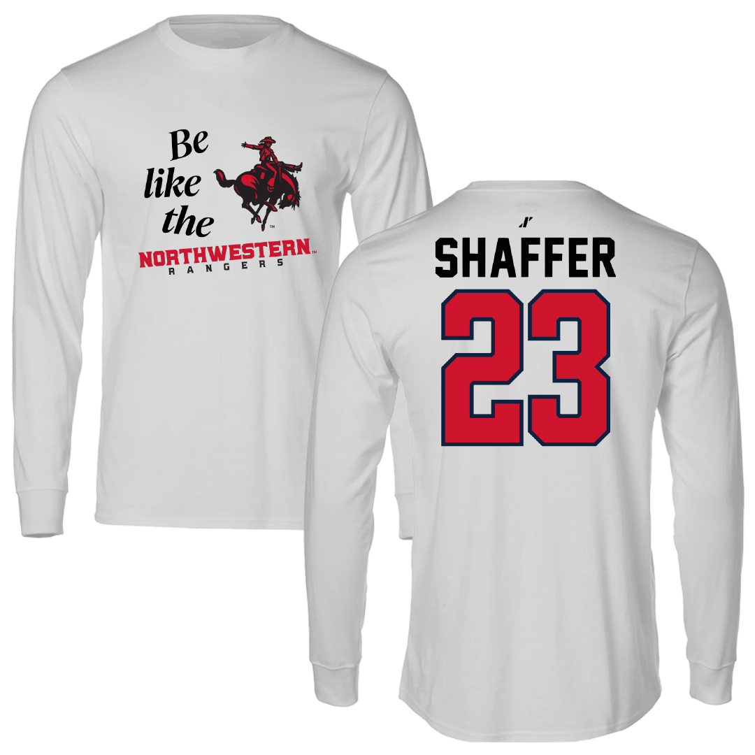 Northwestern Oklahoma State University Baseball Light Gray Be Like Us Long Sleeve - #23 Harley Shaffer