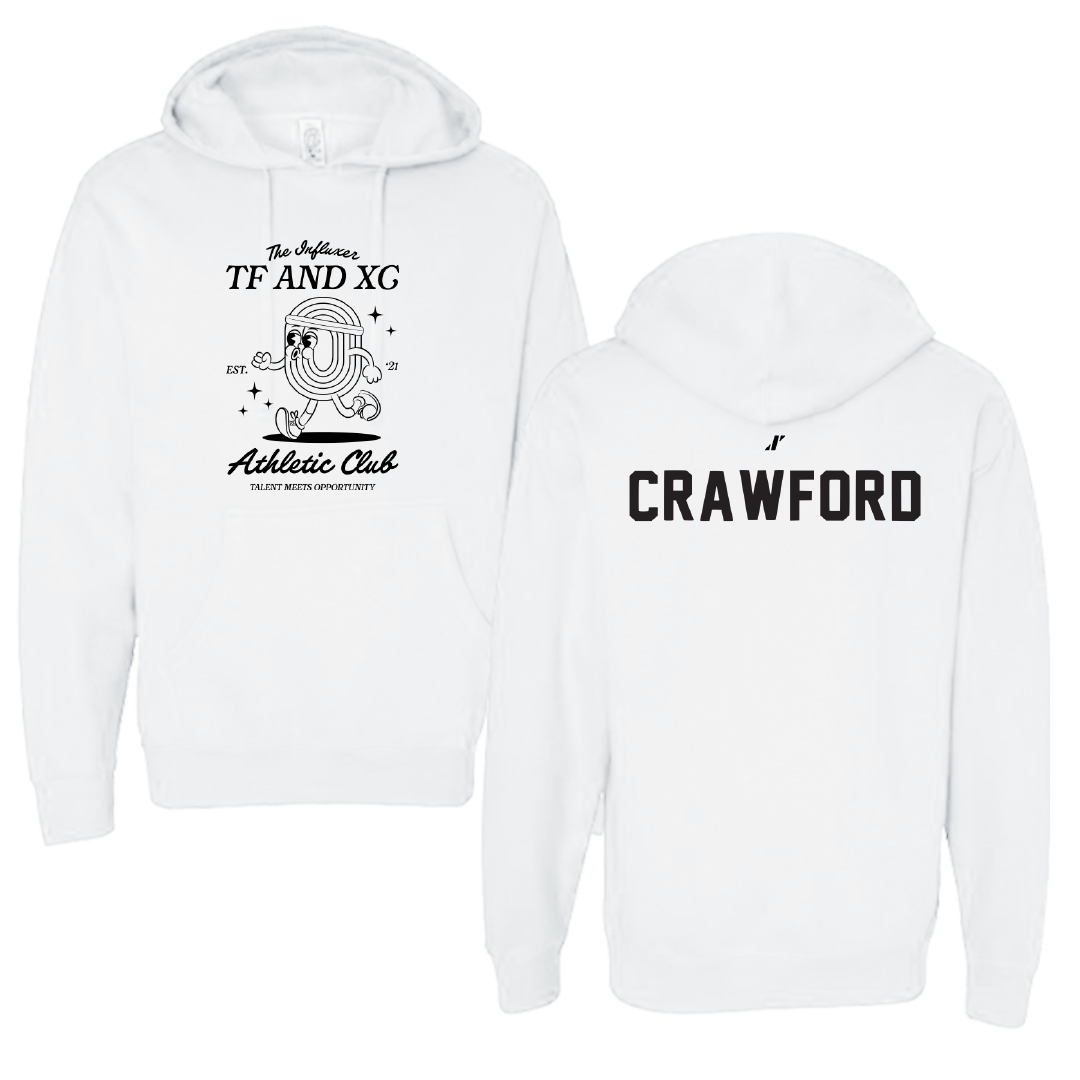 TF and XC White Influxer Athletic Club Hoodie - Deuce Crawford