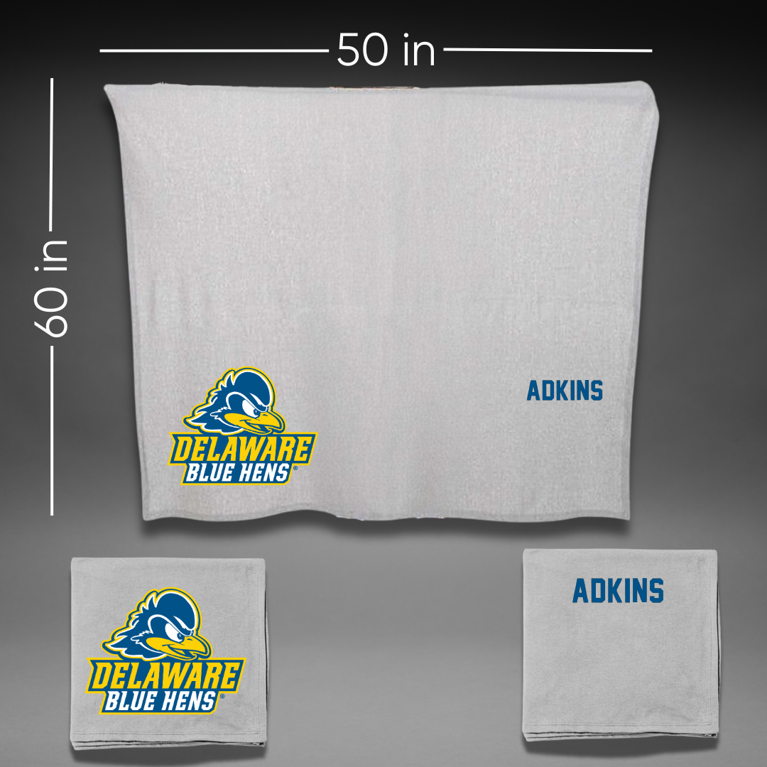 University of Delaware Golf Gray Blanket - Daniel Adkins