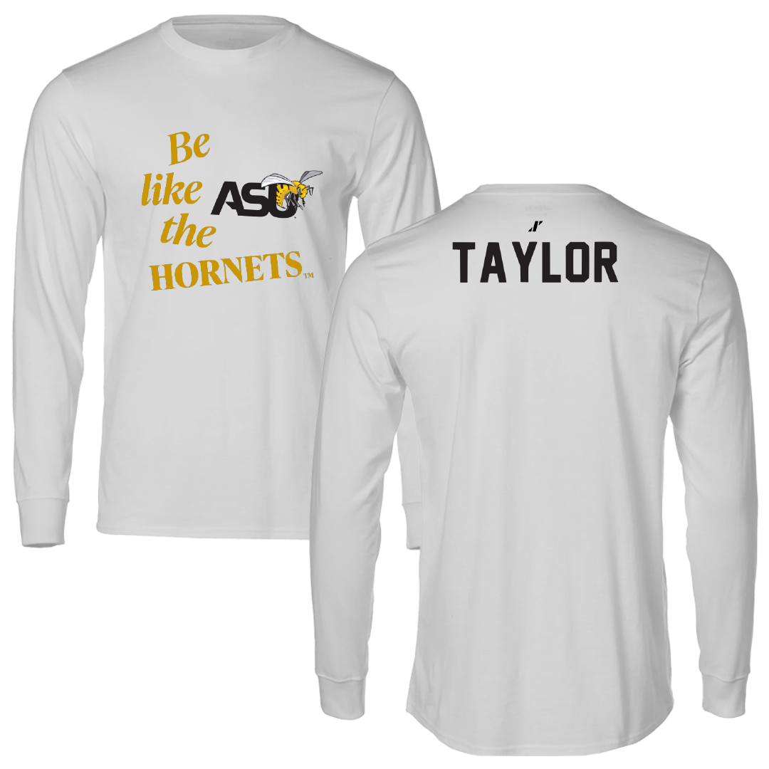 Alabama State University TF and XC Light Gray Be Like Us Performance Long Sleeve - Wilnaya Taylor