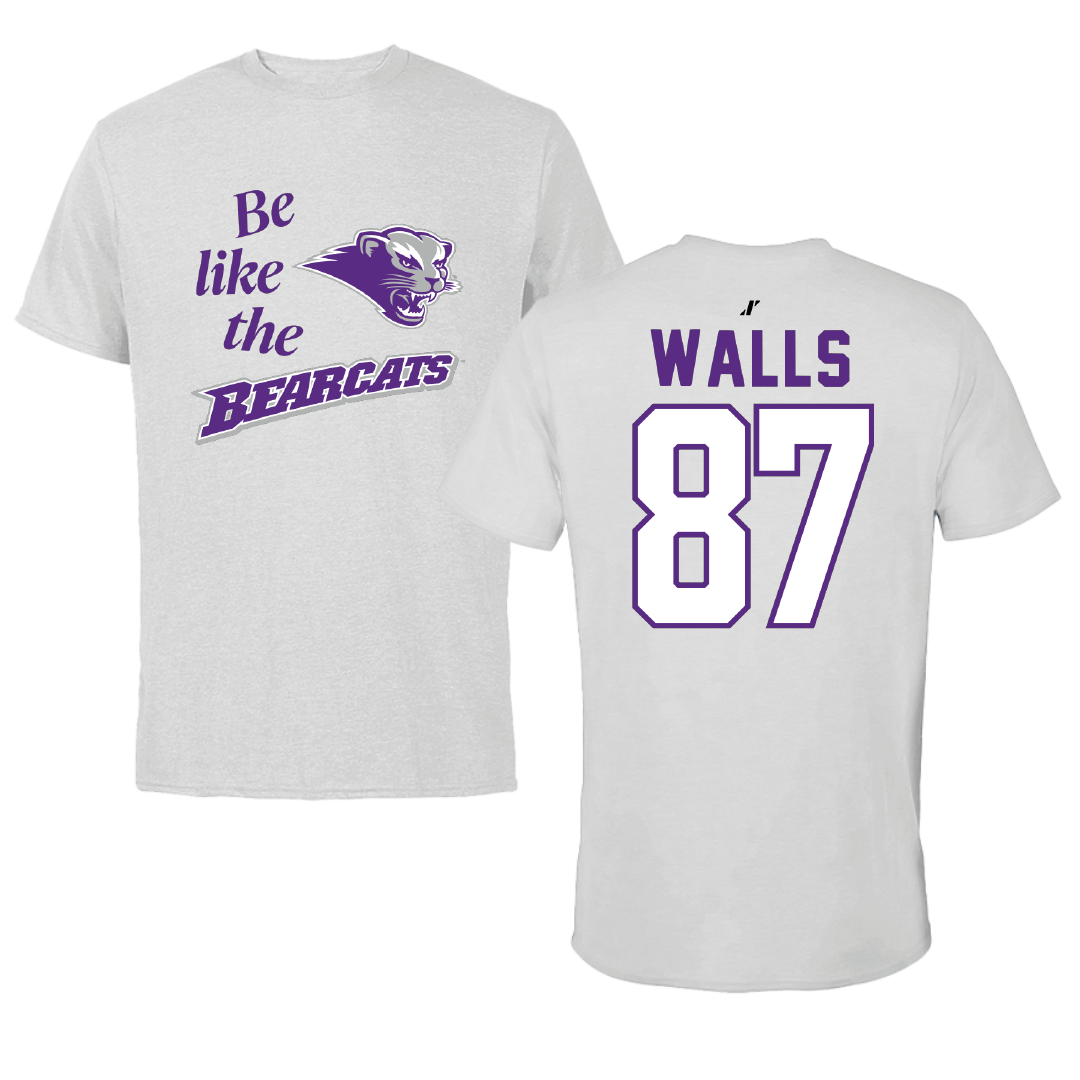 Southwest Baptist University Football Light Gray Be Like Us Performance Tee - #87 Gabriel Walls