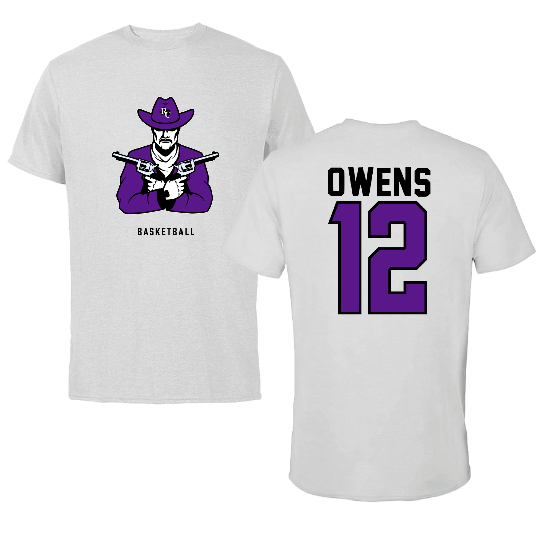 Ranger College Basketball Light Gray Tee - #12 Alani Owens