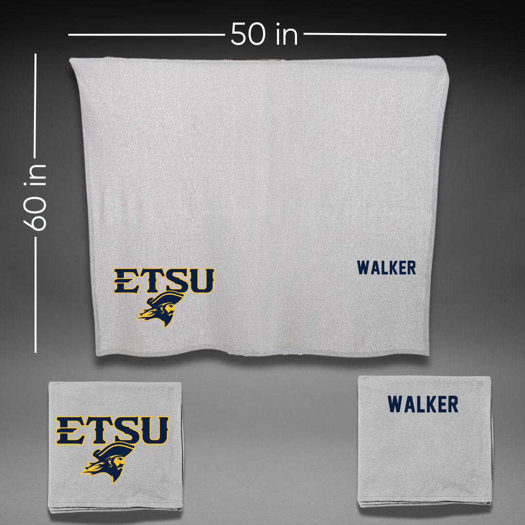 East Tennessee State University Triathlon Gray Blanket - Taylor Walker