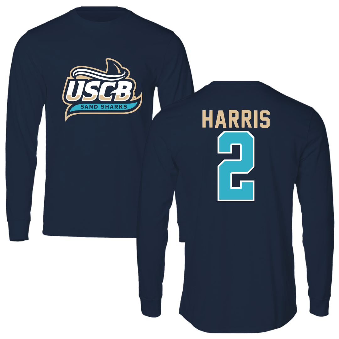 University of South Carolina Beaufort Soccer Navy Performance Long Sleeve - #2 Kennedy Harris