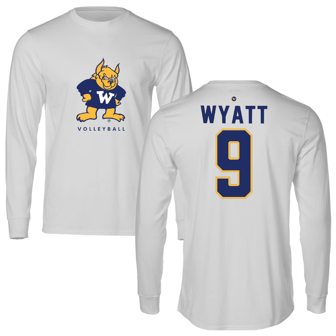 Webster University Volleyball Light Gray Long Sleeve - #9 Arianna Wyatt