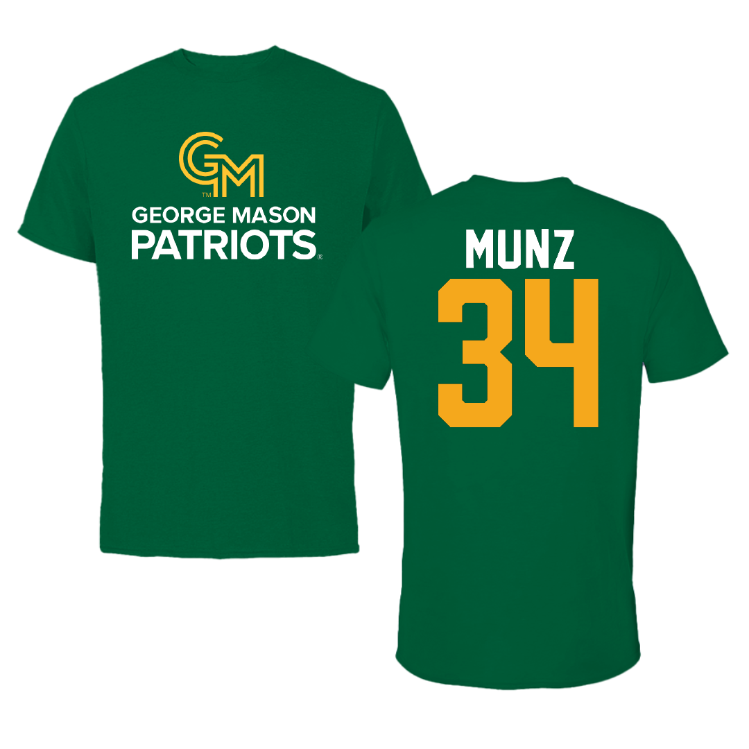 George Mason University Lacrosse Green Patriots Performance Tee - #34 Isabella Munz