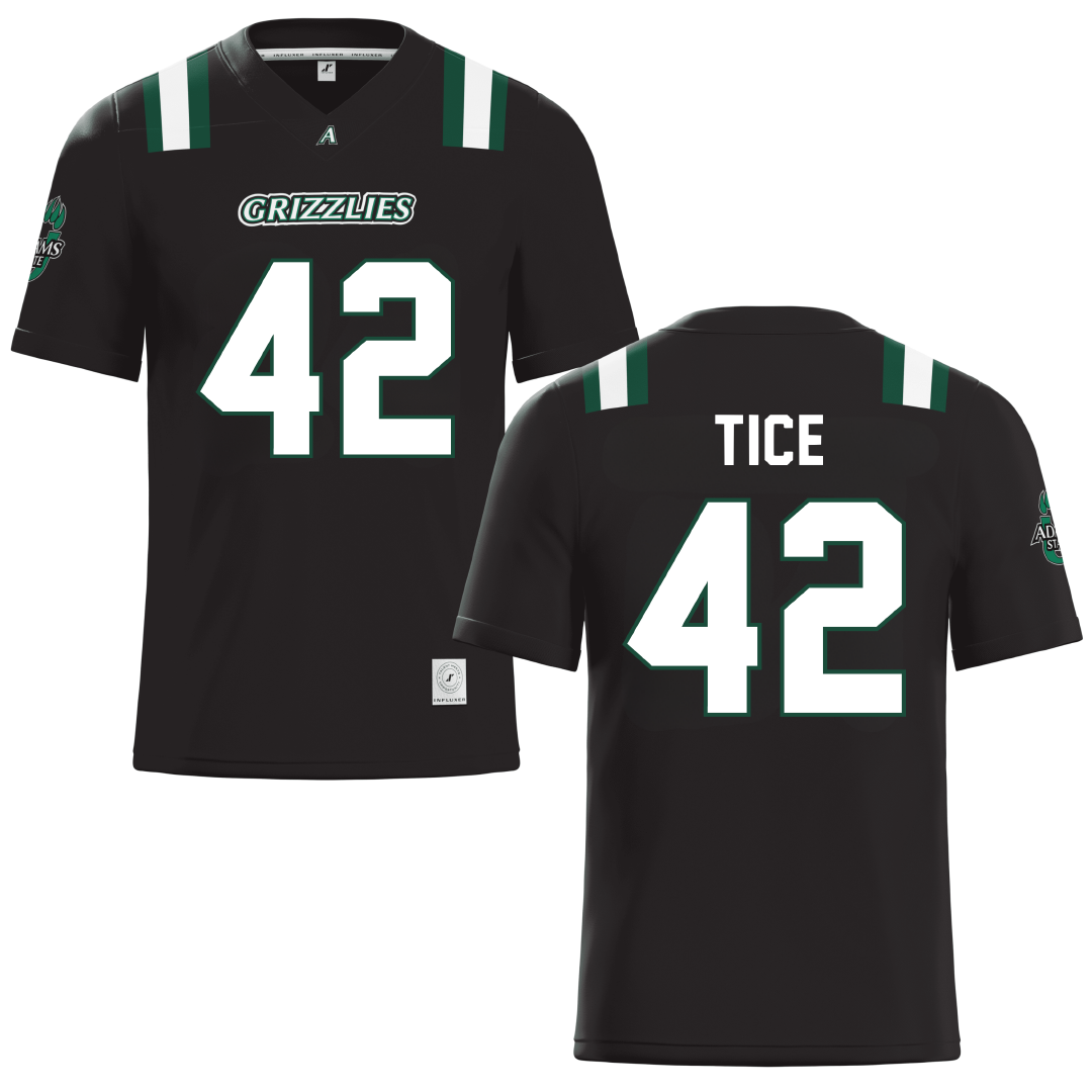 Adams State University Black Football Jersey - #42 Sophia Tice