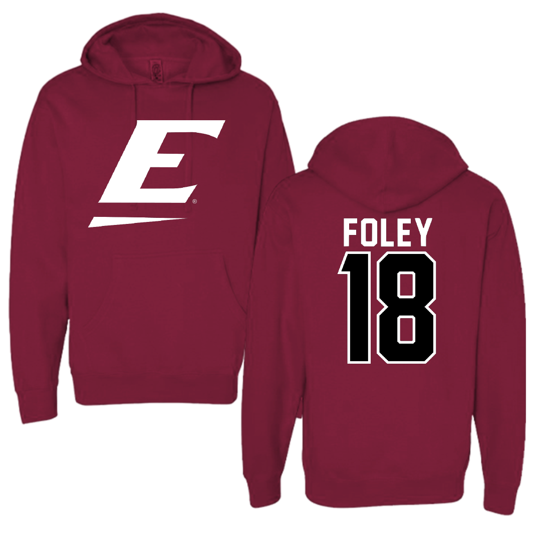 Eastern Kentucky University Baseball Maroon Hoodie - #18 Wyatt Foley