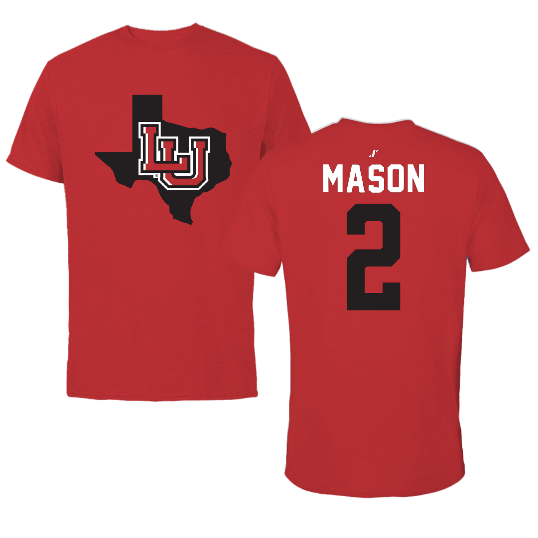 Lamar University Basketball Red State Tee - #2 Victoria Mason