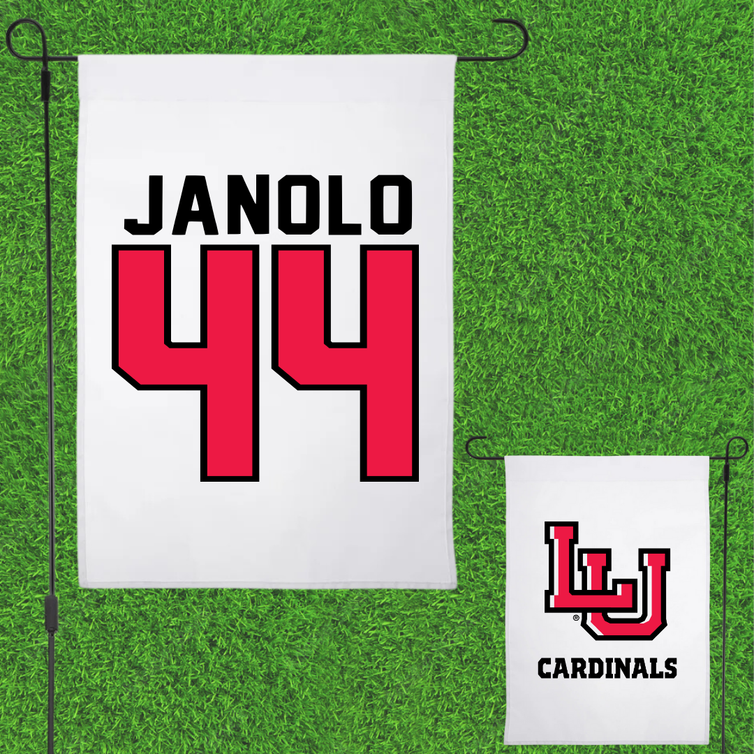 Lamar University Soccer White Garden Flag - #44 Maddie Janolo