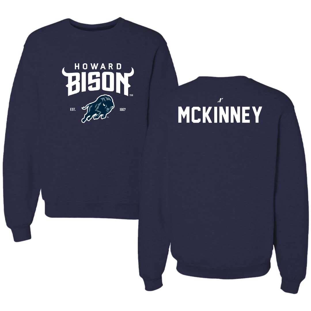 Howard University TF and XC Navy General Crewneck - Andre McKinney