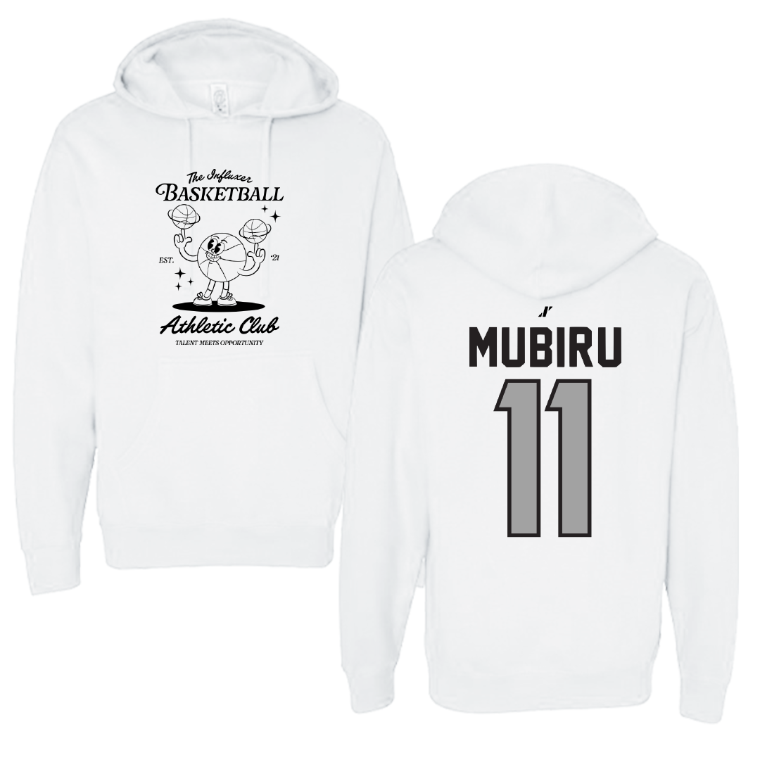 Basketball White Influxer Athletic Club Hoodie - #11 Chris Mubiru
