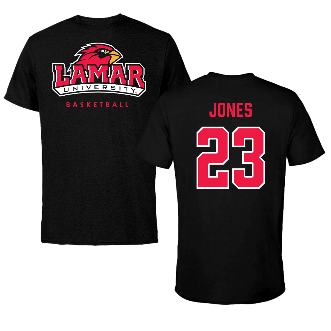 Lamar University Basketball Black Performance Tee - #23 Elise Jones
