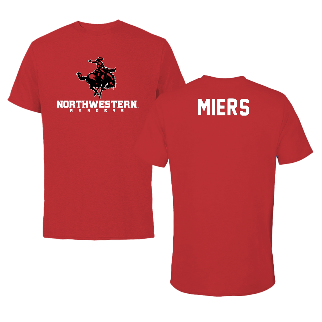 Northwestern Oklahoma State University TF and XC Red Block Performance Tee - Connor Miers