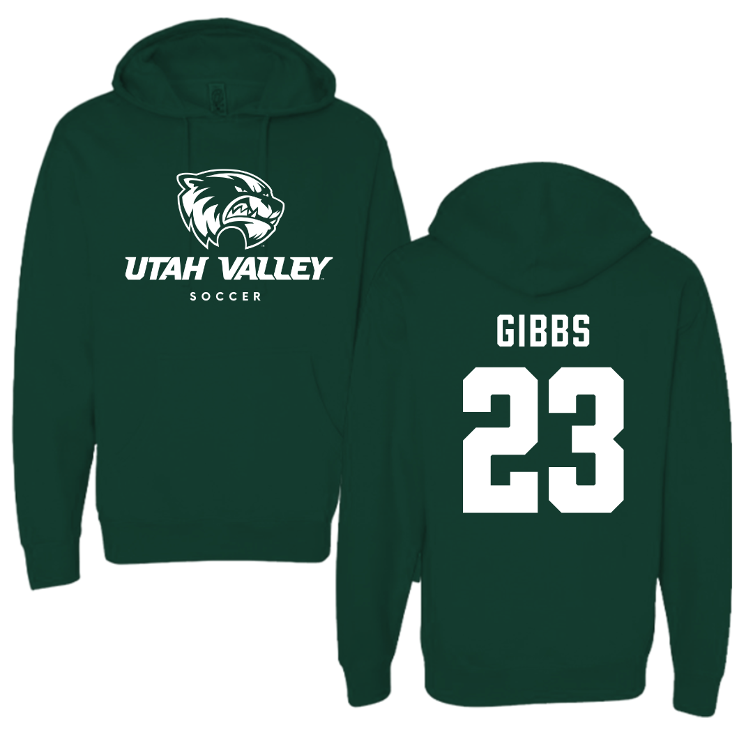 Utah Valley University Softball Forest Green Hoodie - #23 Megan Gibbs