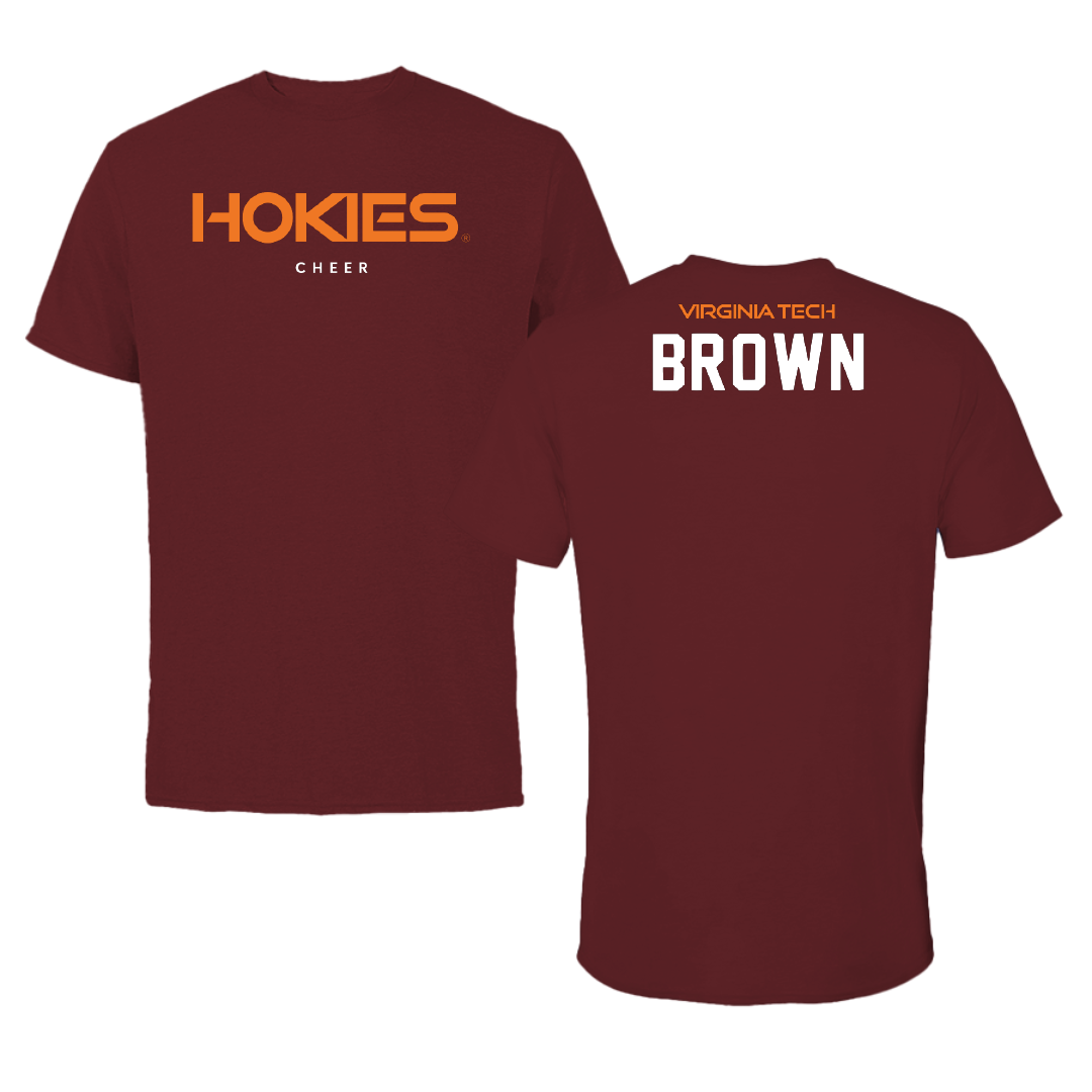 Virginia Tech Cheer Maroon Performance Tee - Ryan Brown