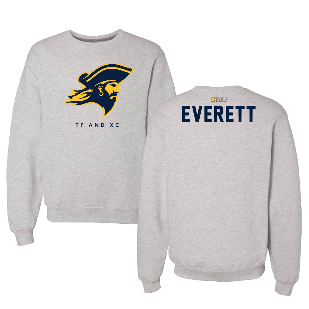 East Tennessee State University TF and XC Gray Crewneck - Colin Everett