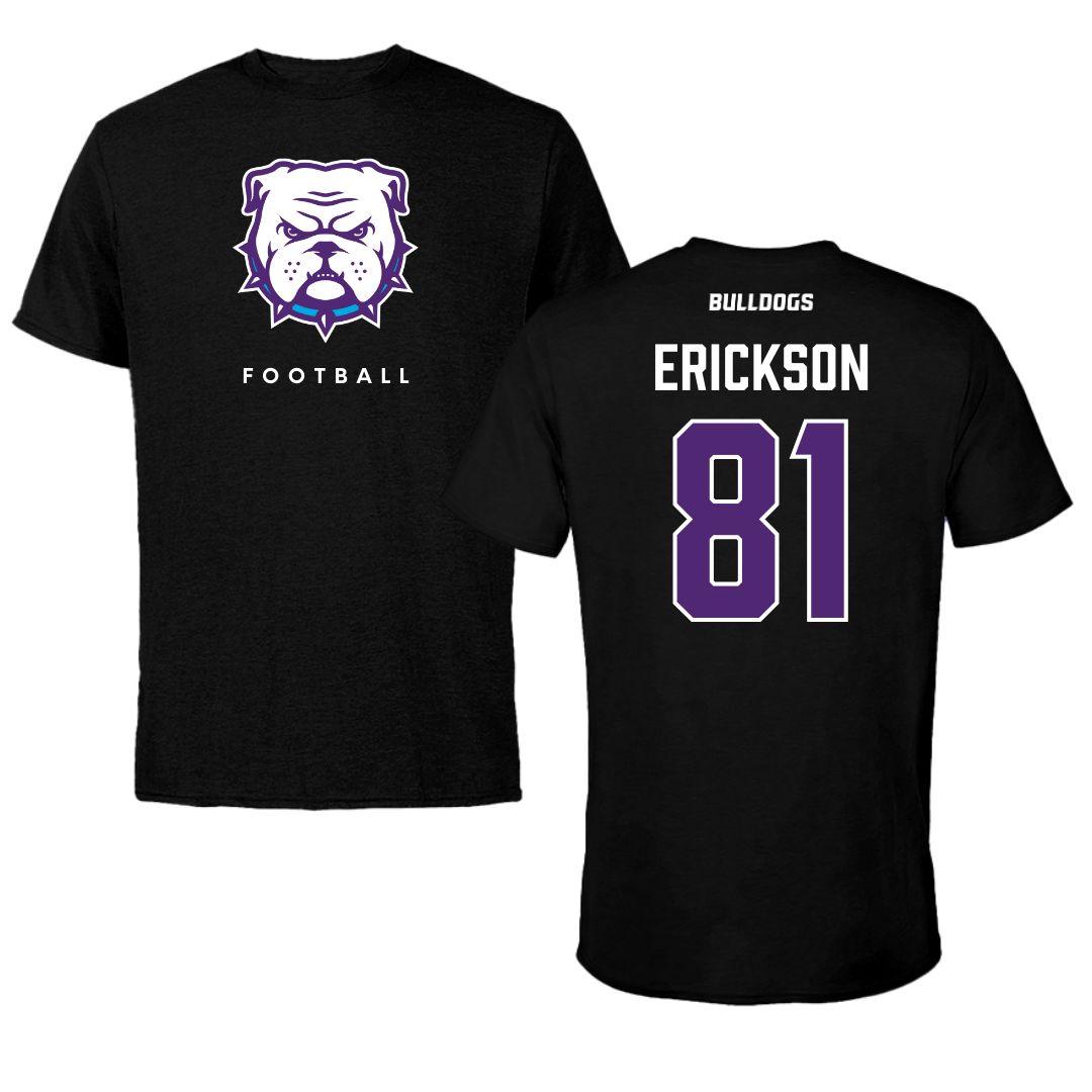 Truman State University Football Black Tee - #81 Parker Erickson