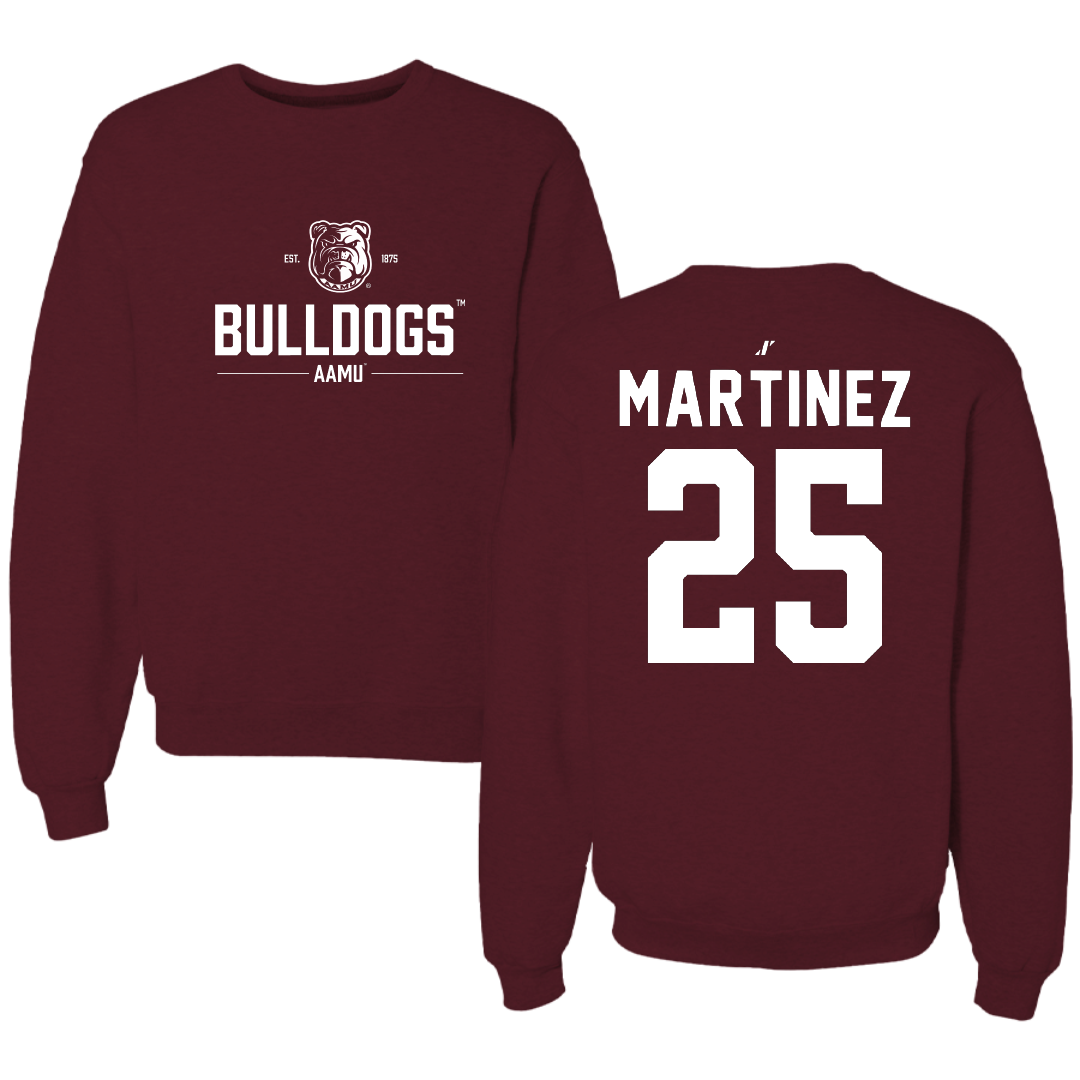 Alabama A&M University Volleyball Maroon General Crewneck - #25 Wendy Martinez