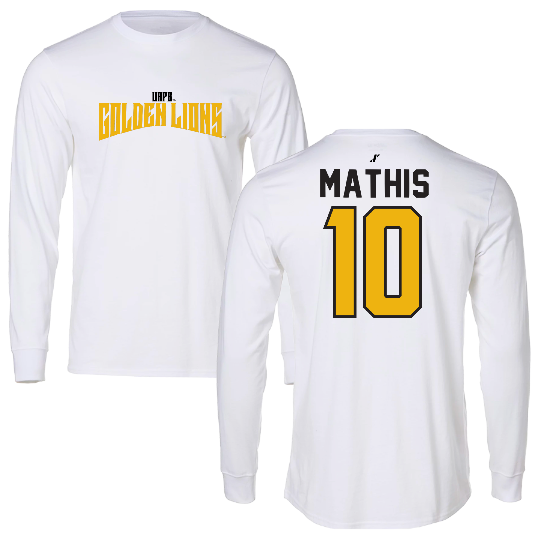 University of Arkansas-Pine Bluff Softball White Classic Long Sleeve - #10 Janai Mathis