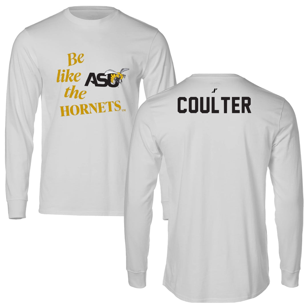 Alabama State University TF and XC Light Gray Be Like Us Performance Long Sleeve - Jon Coulter