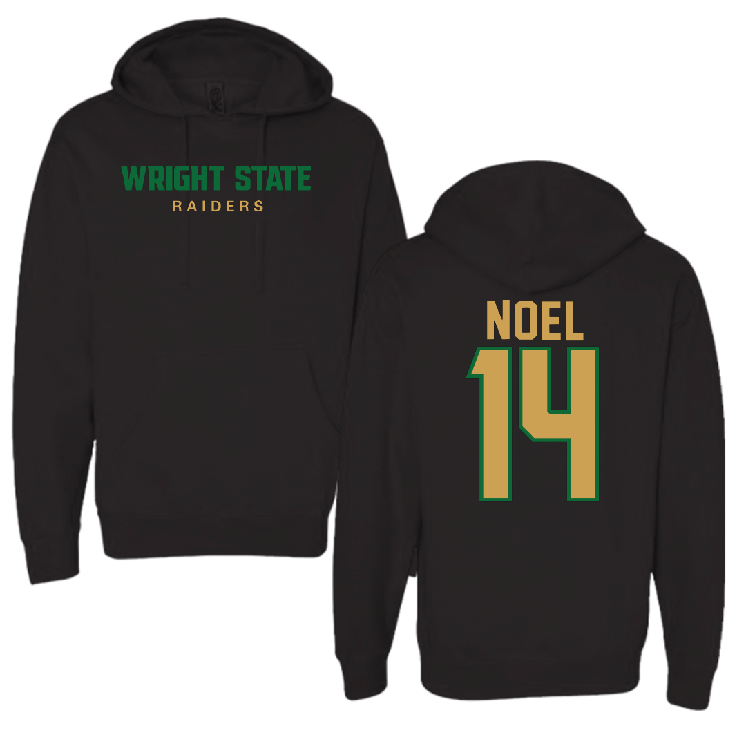 Wright State University Basketball Black Hoodie - #14 Brandon Noel