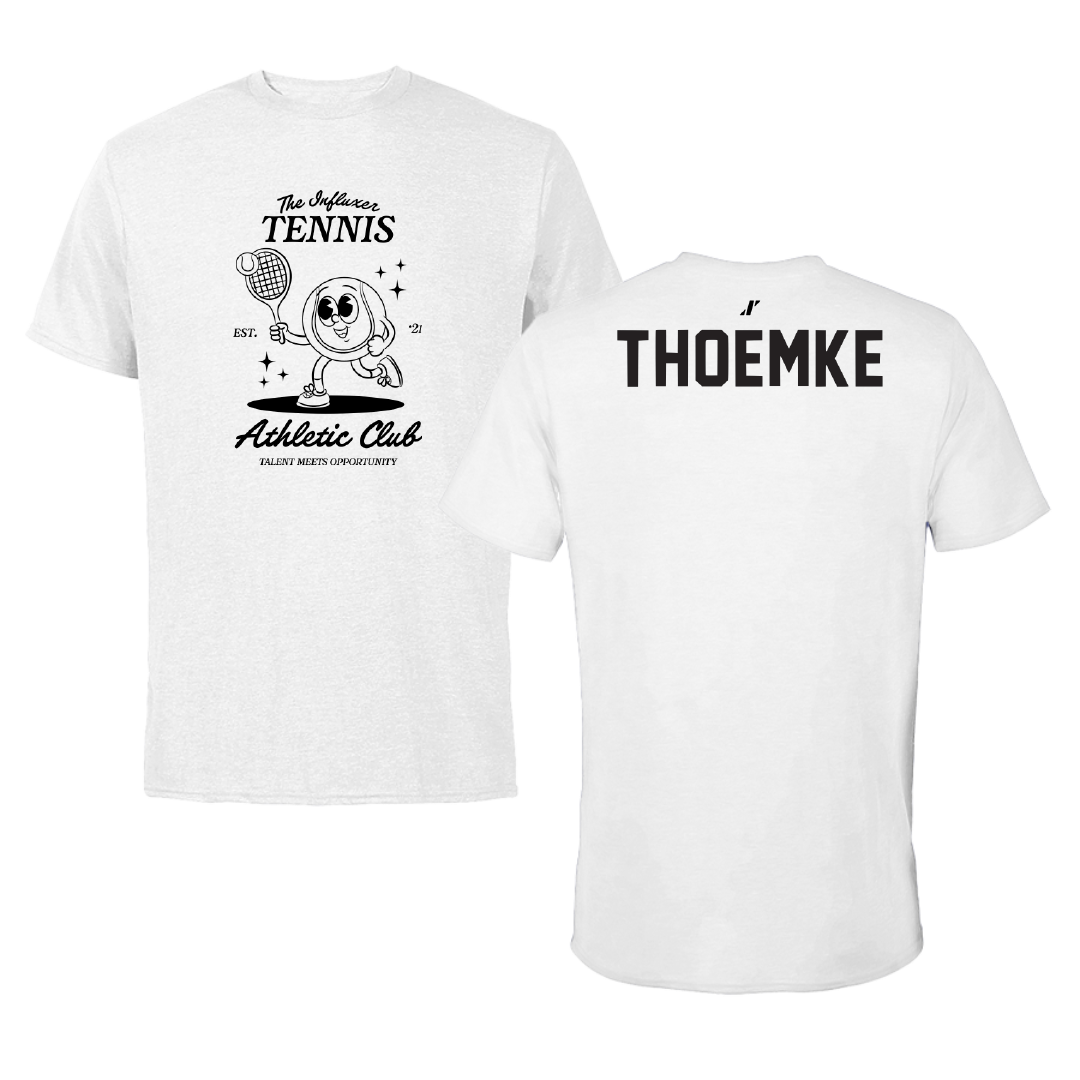 Tennis White Influxer Athletic Club Tee - Clara Thoemke