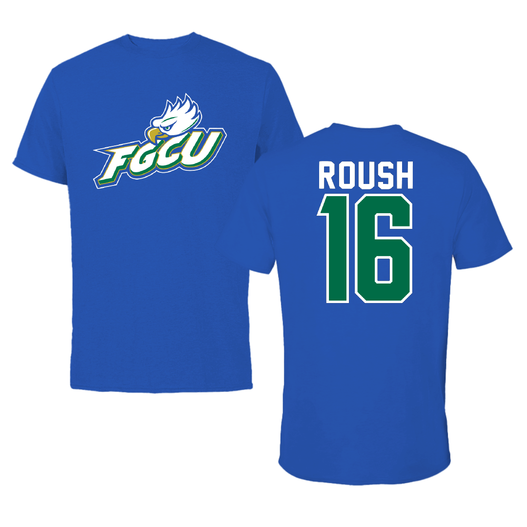 Florida Gulf Coast University Softball Blue Tee - #16 Elana Roush
