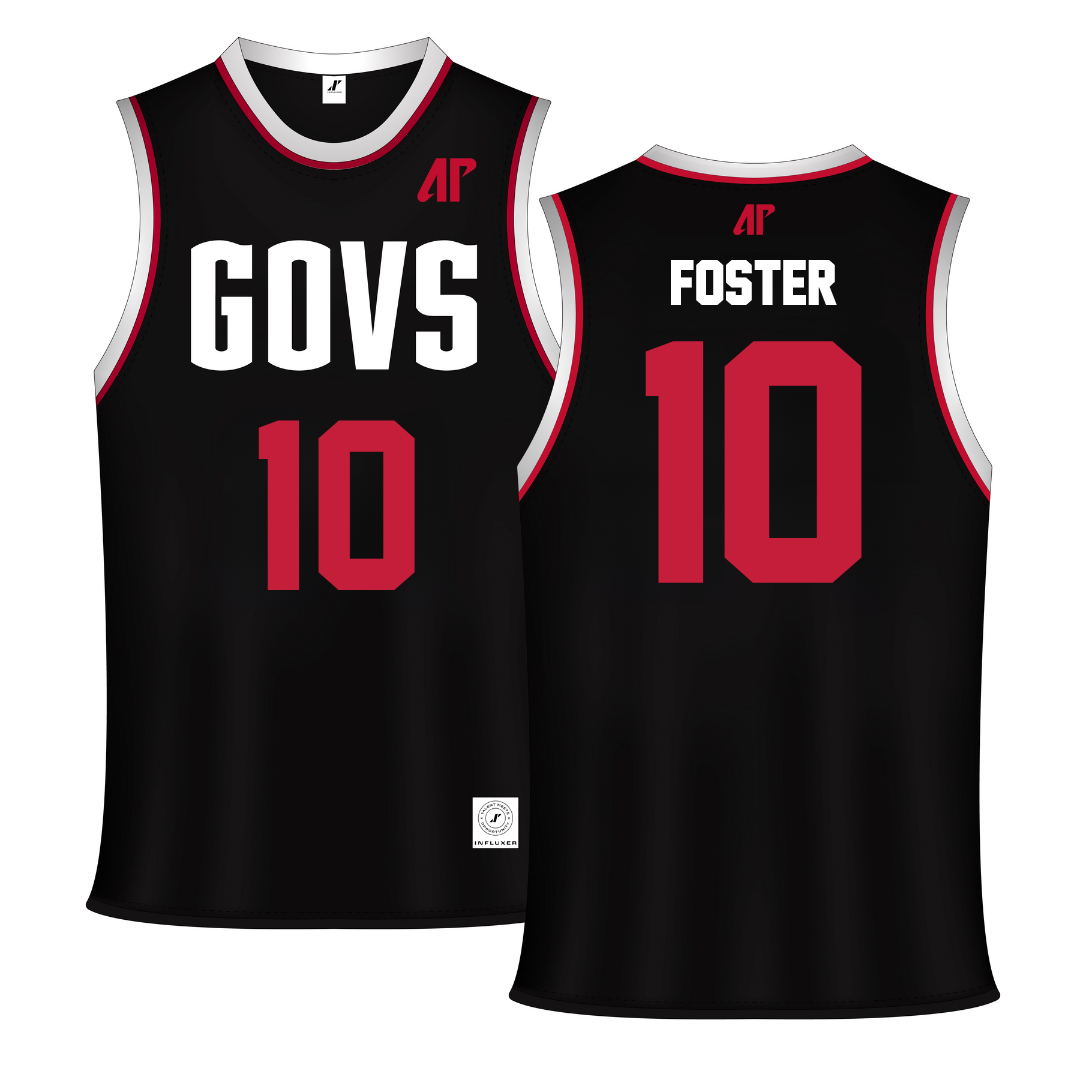Austin Peay State University Black Basketball Jersey - #10 La’Nya Foster