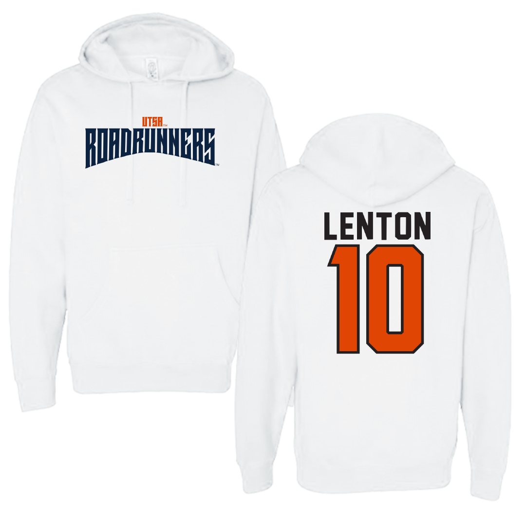 University of Texas at San Antonio Softball White Classic Hoodie - #10 Madison Lenton