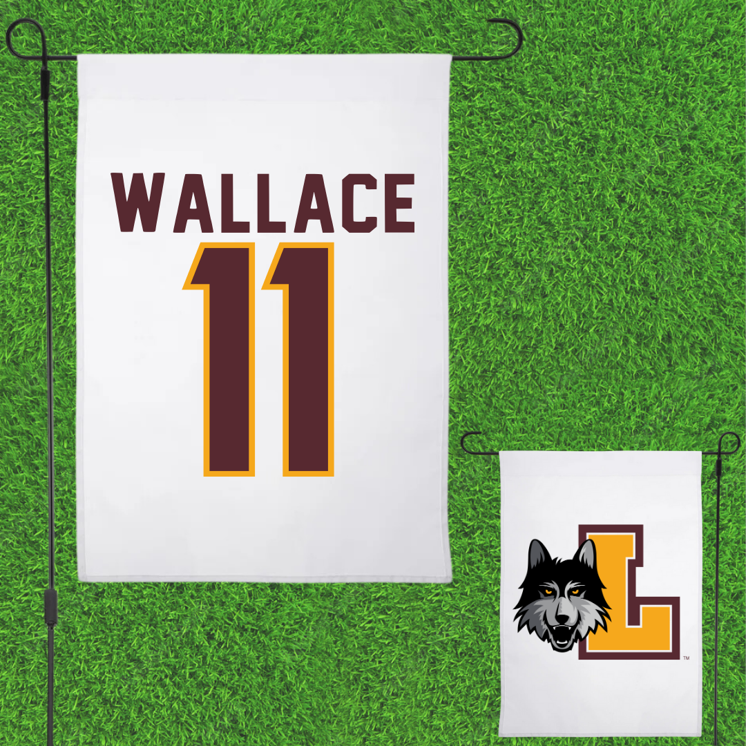 Loyola University-Chicago Softball White Garden Flag - #11 Haley Wallace