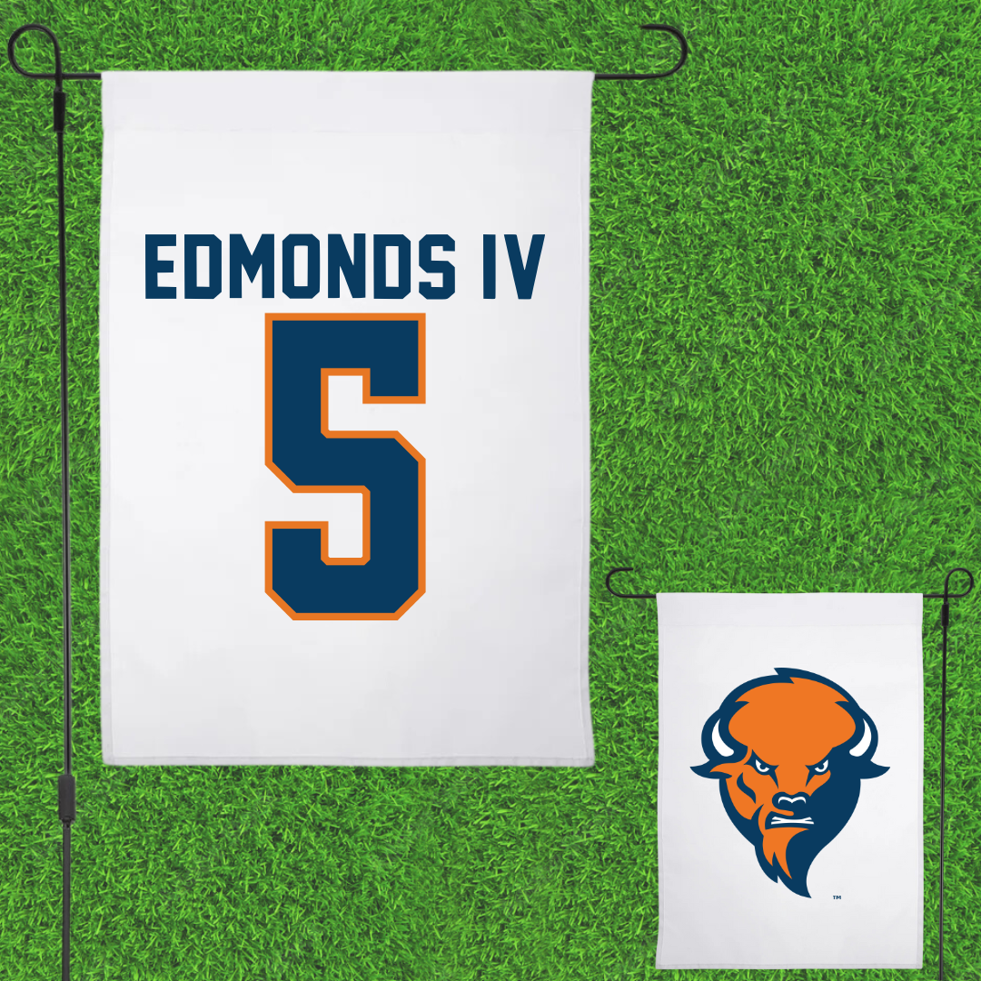 Bucknell University Basketball White Garden Flag - #5 Elvin Edmonds IV