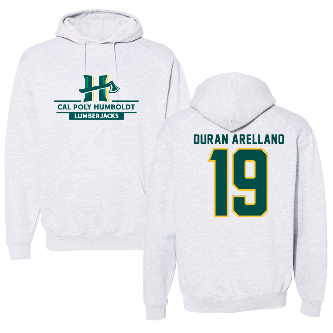 Cal Poly Humboldt Soccer Gray Hoodie - #19 Frida Duran Arellano