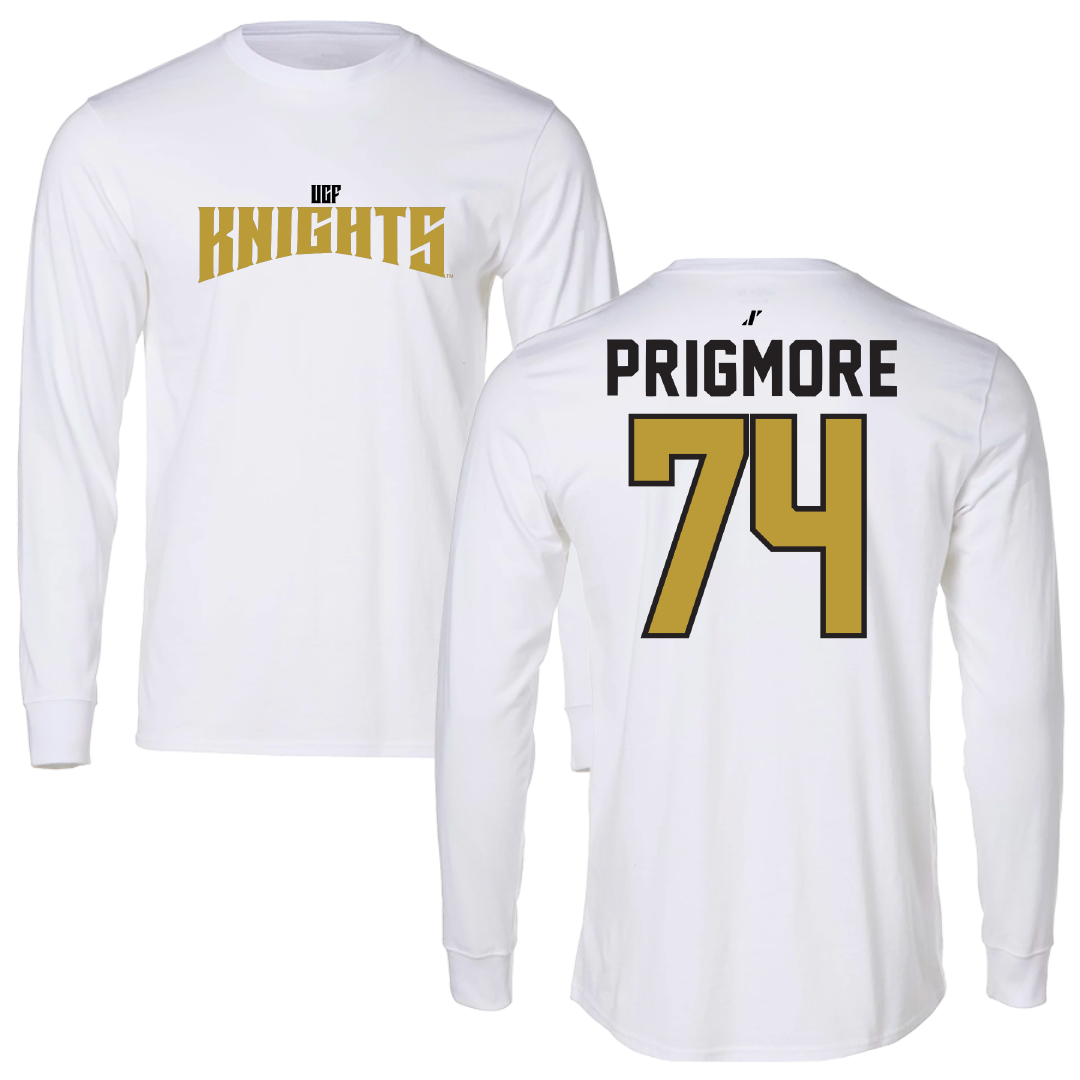 University of Central Florida Football White Classic Performance Long Sleeve - #74 Matthew Prigmore