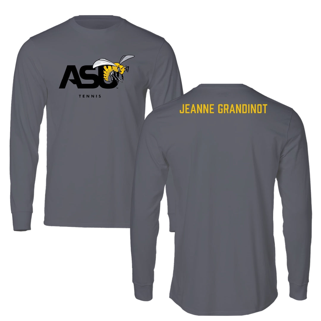 Alabama State University Tennis Dark Gray Long Sleeve - David Jeanne Grandinot