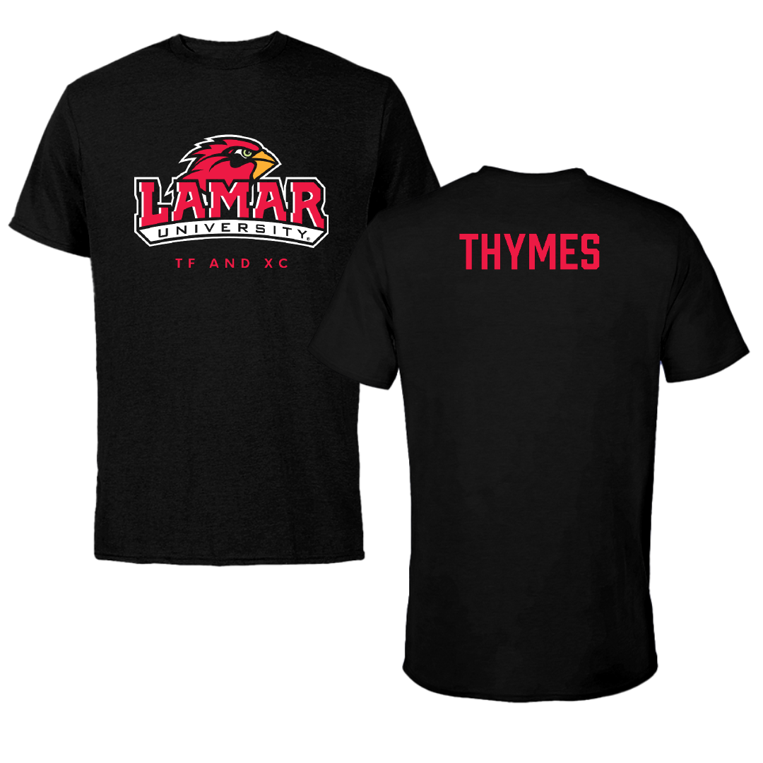 Lamar University TF and XC Black Performance Tee - Jakenzie Thymes