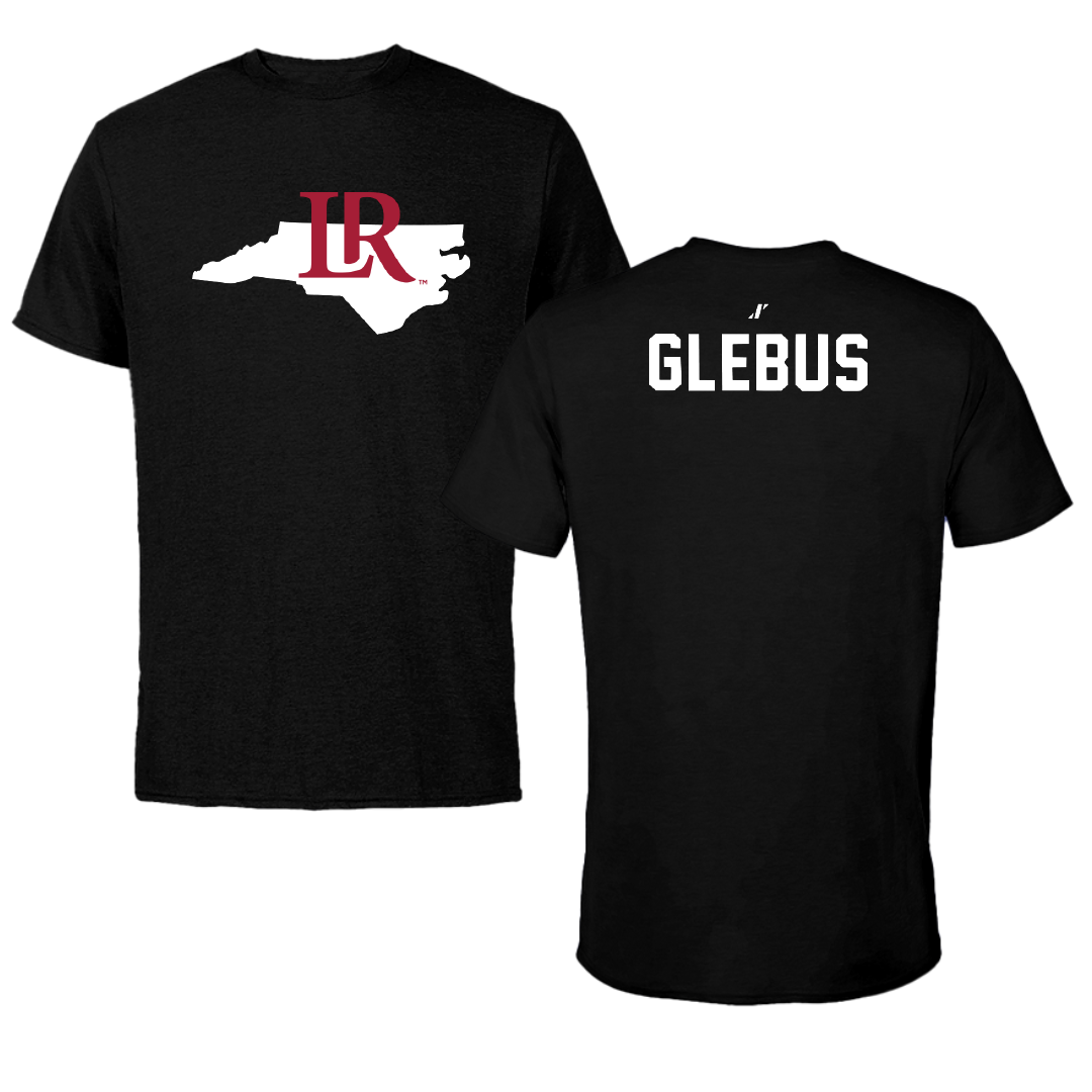 Lenoir-Rhyne University Swimming & Diving Black State Tee - Christopher Glebus