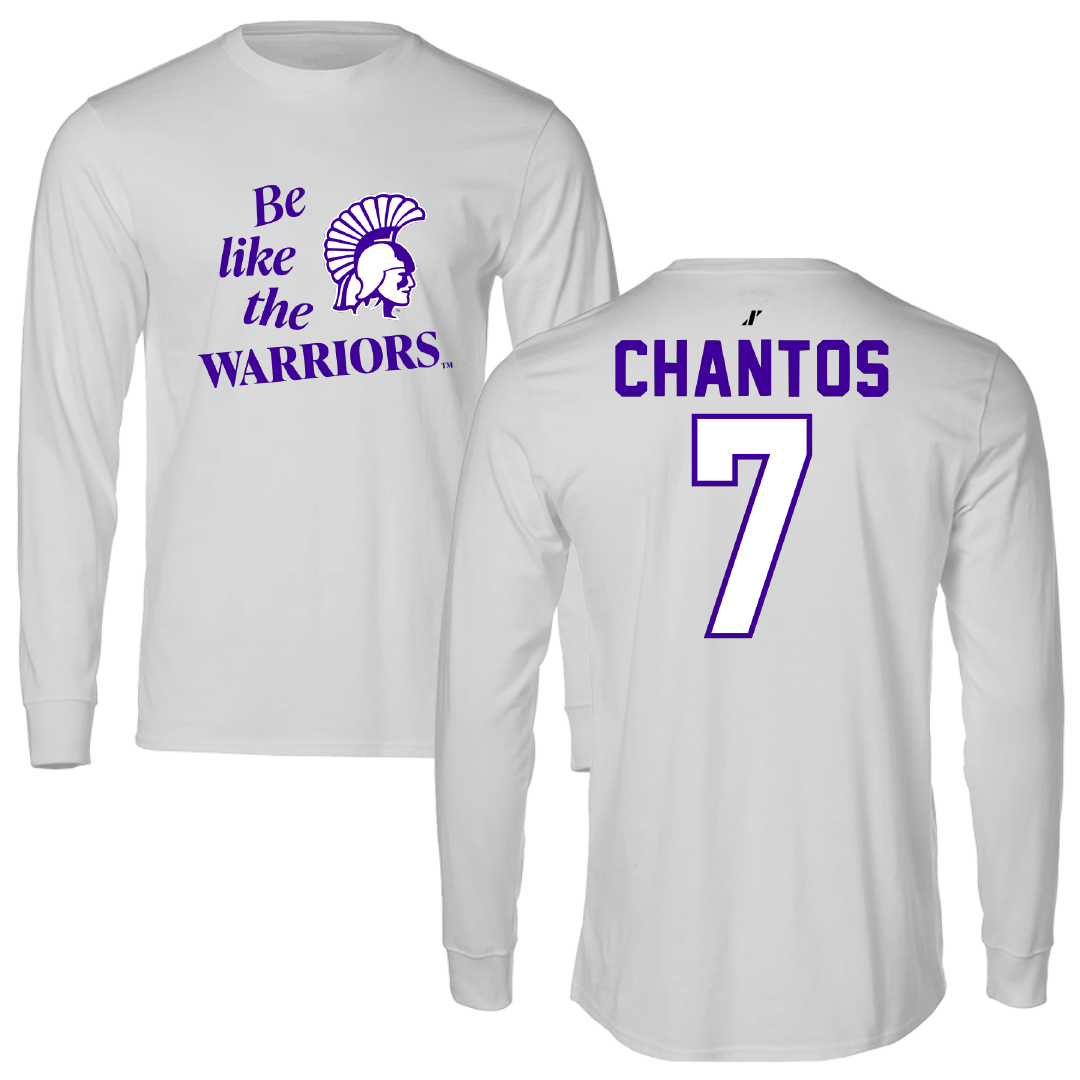 Winona State University Softball Light Gray Be Like Us Performance Long Sleeve - #7 Ashlee Chantos