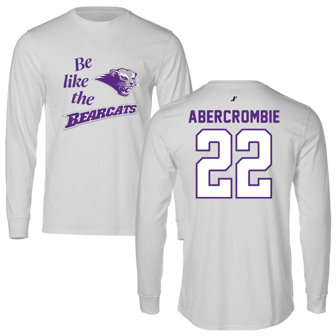 Southwest Baptist University Football Light Gray Be Like Us Long Sleeve - #22 Jordan Abercrombie