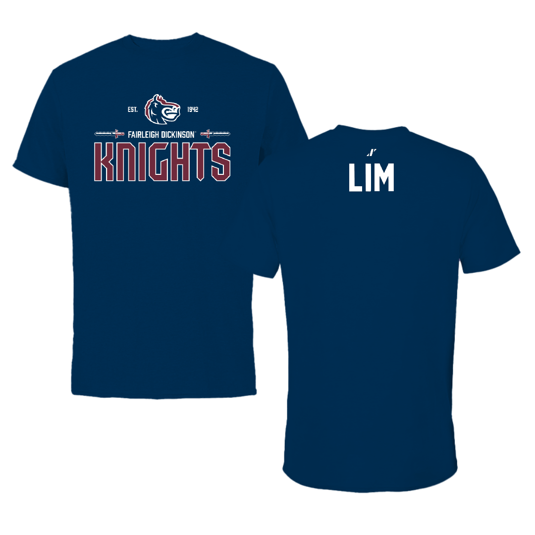 Fairleigh Dickinson University-Metropolitan Campus Tennis Navy General Tee - Anastasia Lim