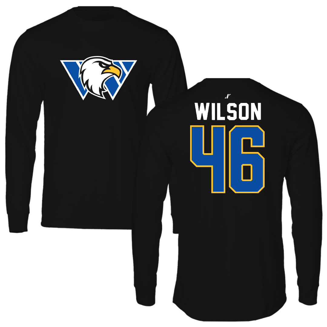 Williams Baptist University Baseball Black Long Sleeve - #46 Braydon Wilson