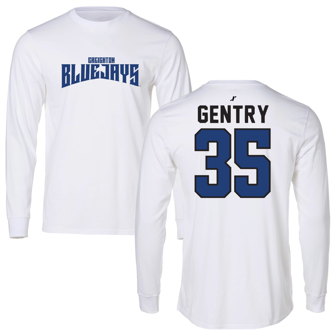 Creighton University Basketball White Classic Long Sleeve - #35 Elizabeth Gentry
