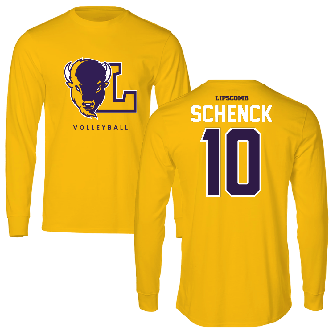 Lipscomb University Volleyball Gold Long Sleeve - #10 Kelsey Schenck