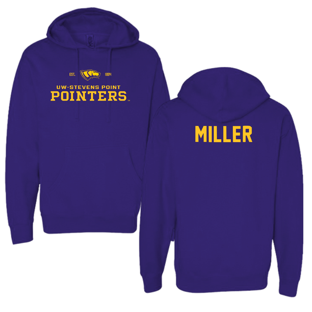 University of Wisconsin-Stevens Point TF and XC Purple General Hoodie - Kaylee Miller