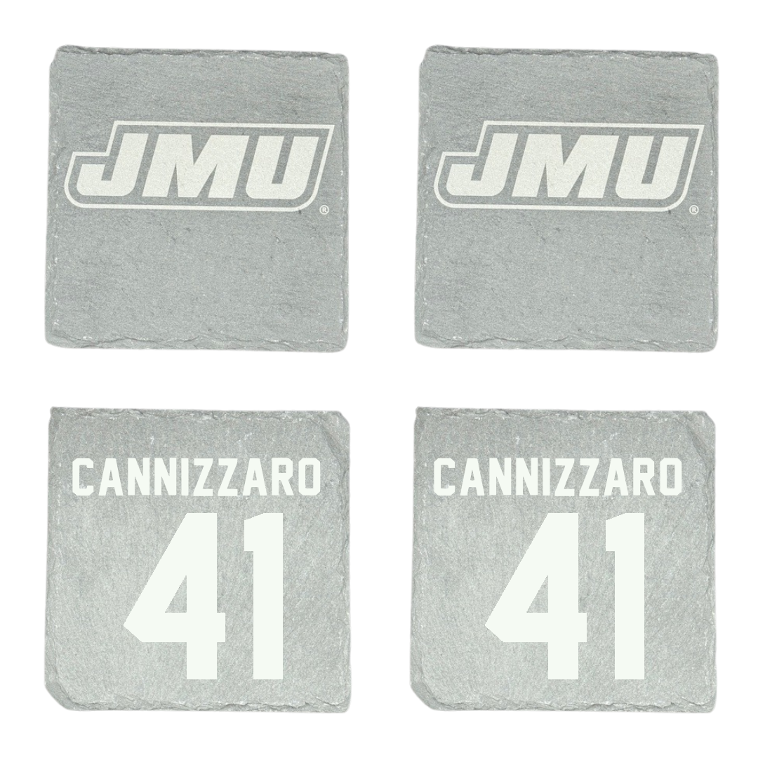 James Madison University Baseball Stone Coaster (4 Pack)  - #41 Jack Cannizzaro