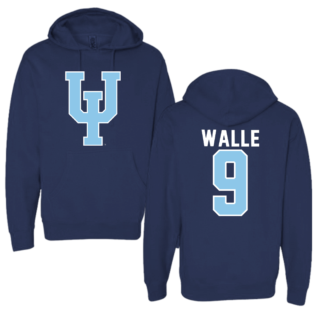 Upper Iowa University Soccer Navy Hoodie - #9 Thomas Walle