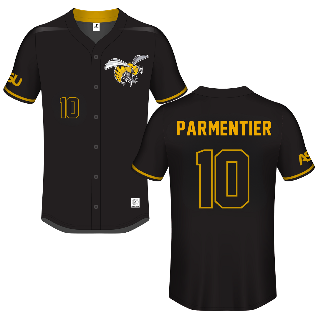 Alabama State University Black Button-Down Jersey - #10 Luke Parmentier
